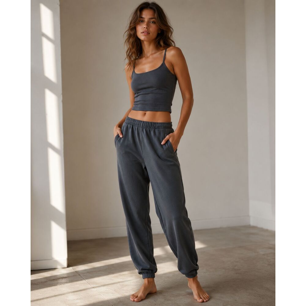 JOAH BROWN Gray Gym Yoga Lounge Sweatpants Jogger Pants    Women's Size XS